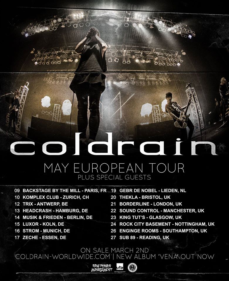 Coldrain tour dates